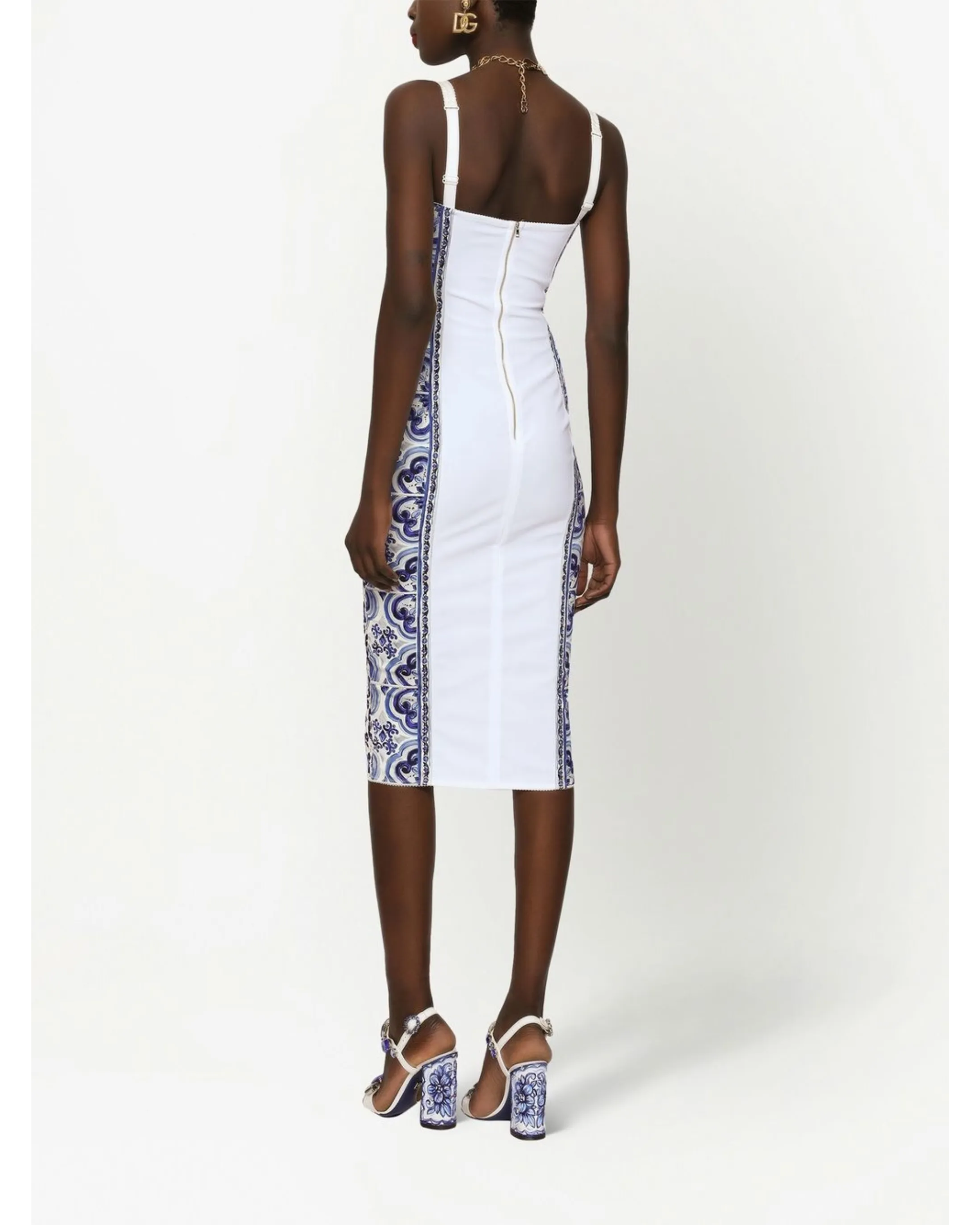 Majolica-print Bustier Dress - Endless - UAE Rental and Resale for Women's Fashion