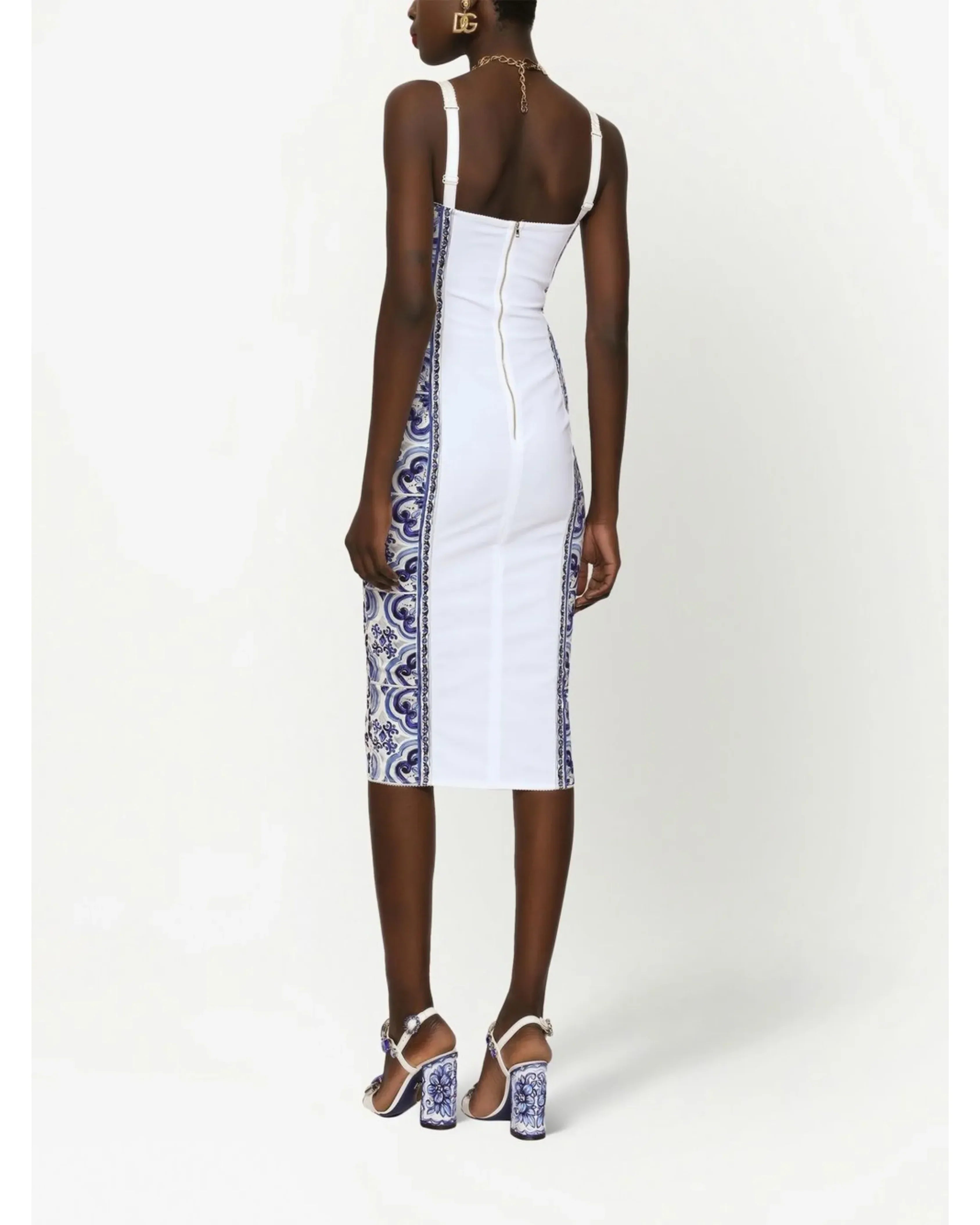 Majolica-print Bustier Dress - Endless - UAE Rental and Resale for Women's Fashion