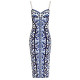 Majolica-print Bustier Dress - Endless - UAE Rental and Resale for Women's Fashion