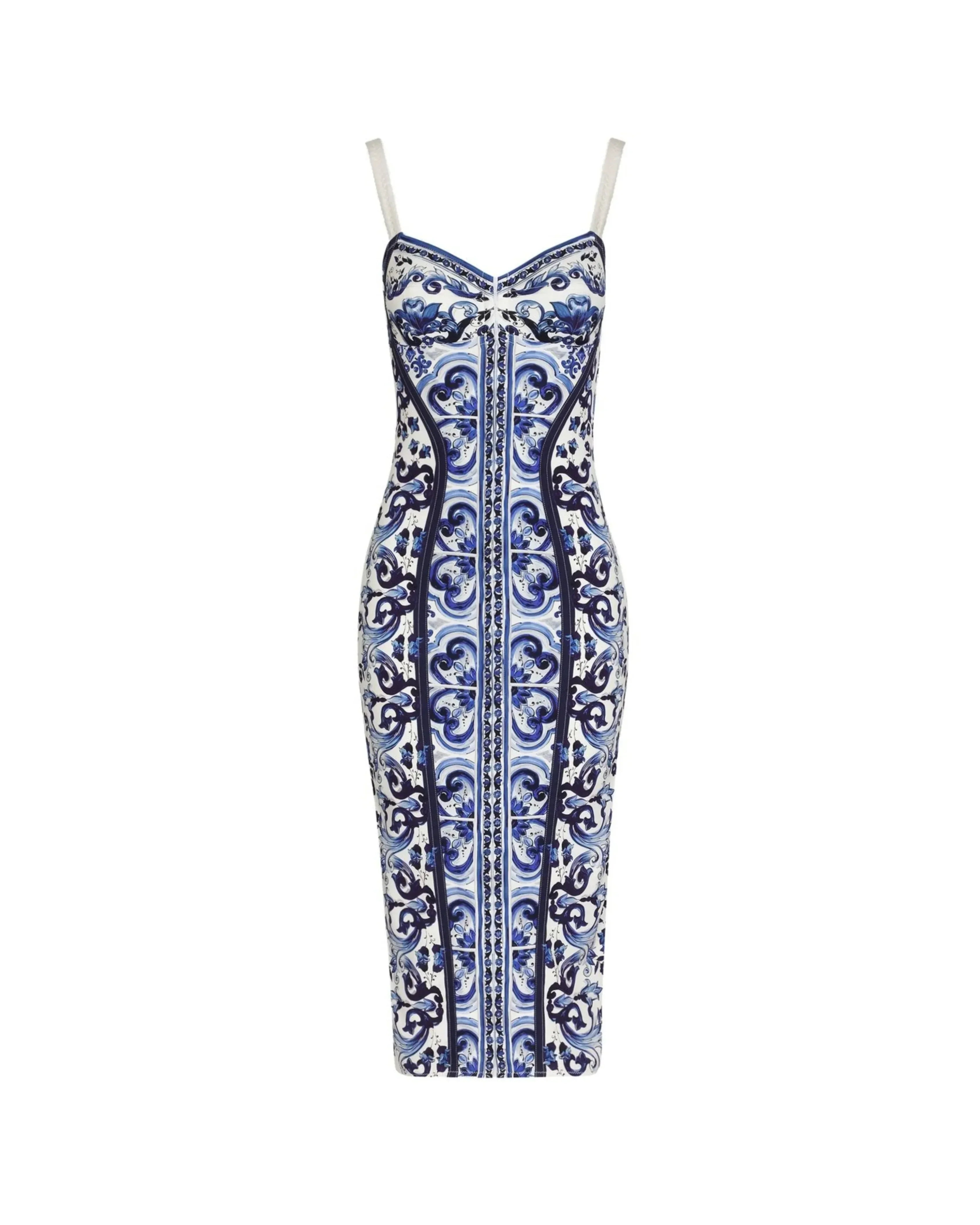 Majolica-print Bustier Dress - Endless - UAE Rental and Resale for Women's Fashion