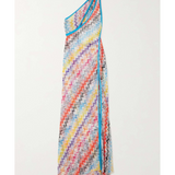 Mare Zig-zag one-shoulder maxi dress - Endless - UAE Rental and Resale for Women's Fashion