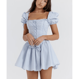 Maribel Broderie Corset Mini Dress - Endless - UAE Rental and Resale for Women's Fashion