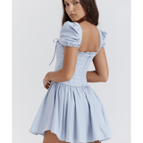 Maribel Broderie Corset Mini Dress - Endless - UAE Rental and Resale for Women's Fashion
