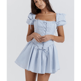 Maribel Broderie Corset Mini Dress - Endless - UAE Rental and Resale for Women's Fashion