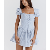 Maribel Broderie Corset Mini Dress - Endless - UAE Rental and Resale for Women's Fashion