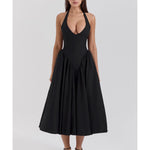 Marilyn Twill Halter Midi Dress - Endless - UAE Rental and Resale for Women's Fashion