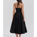 Marilyn Twill Halter Midi Dress - Endless - UAE Rental and Resale for Women's Fashion