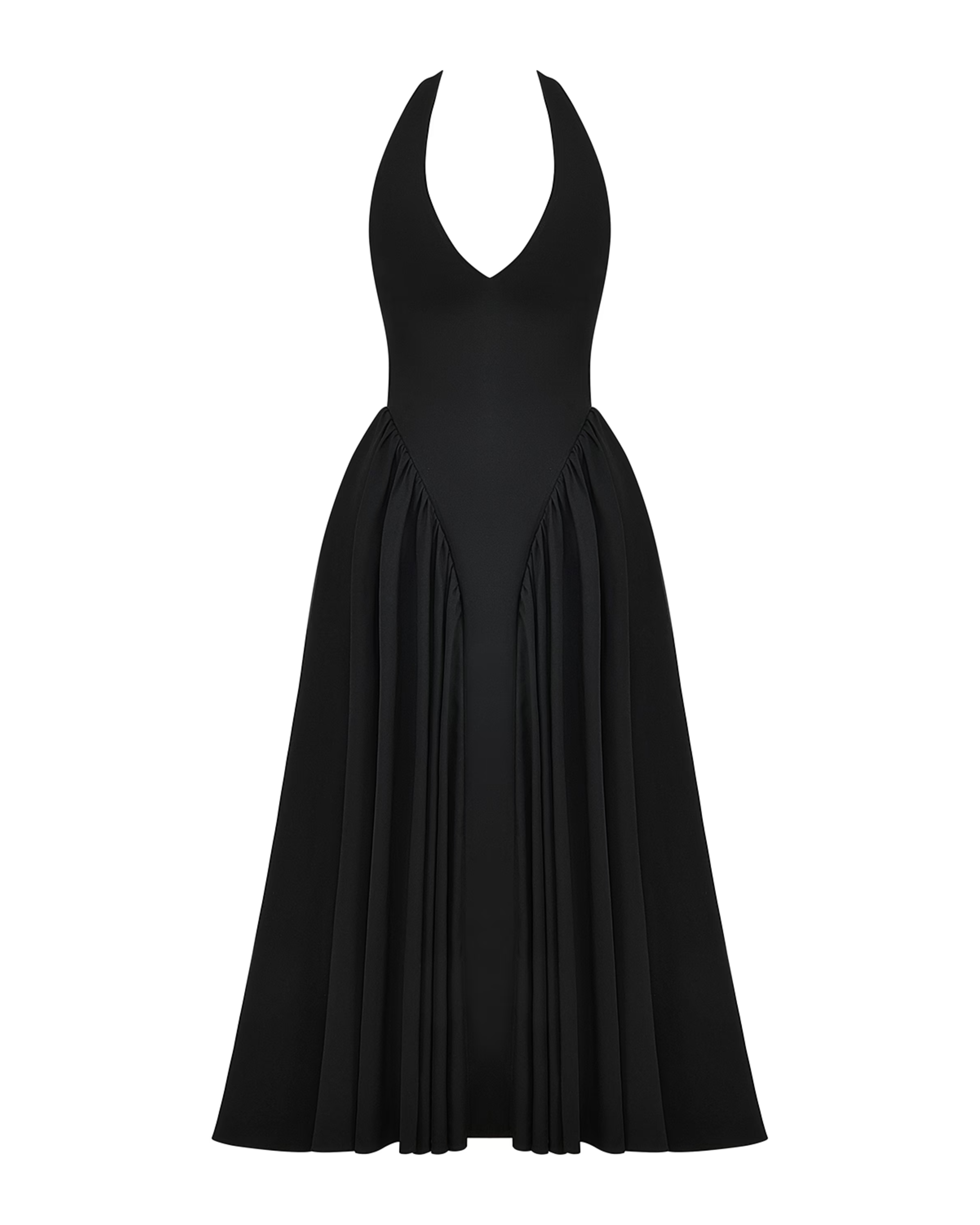 Marilyn Twill Halter Midi Dress - Endless - UAE Rental and Resale for Women's Fashion