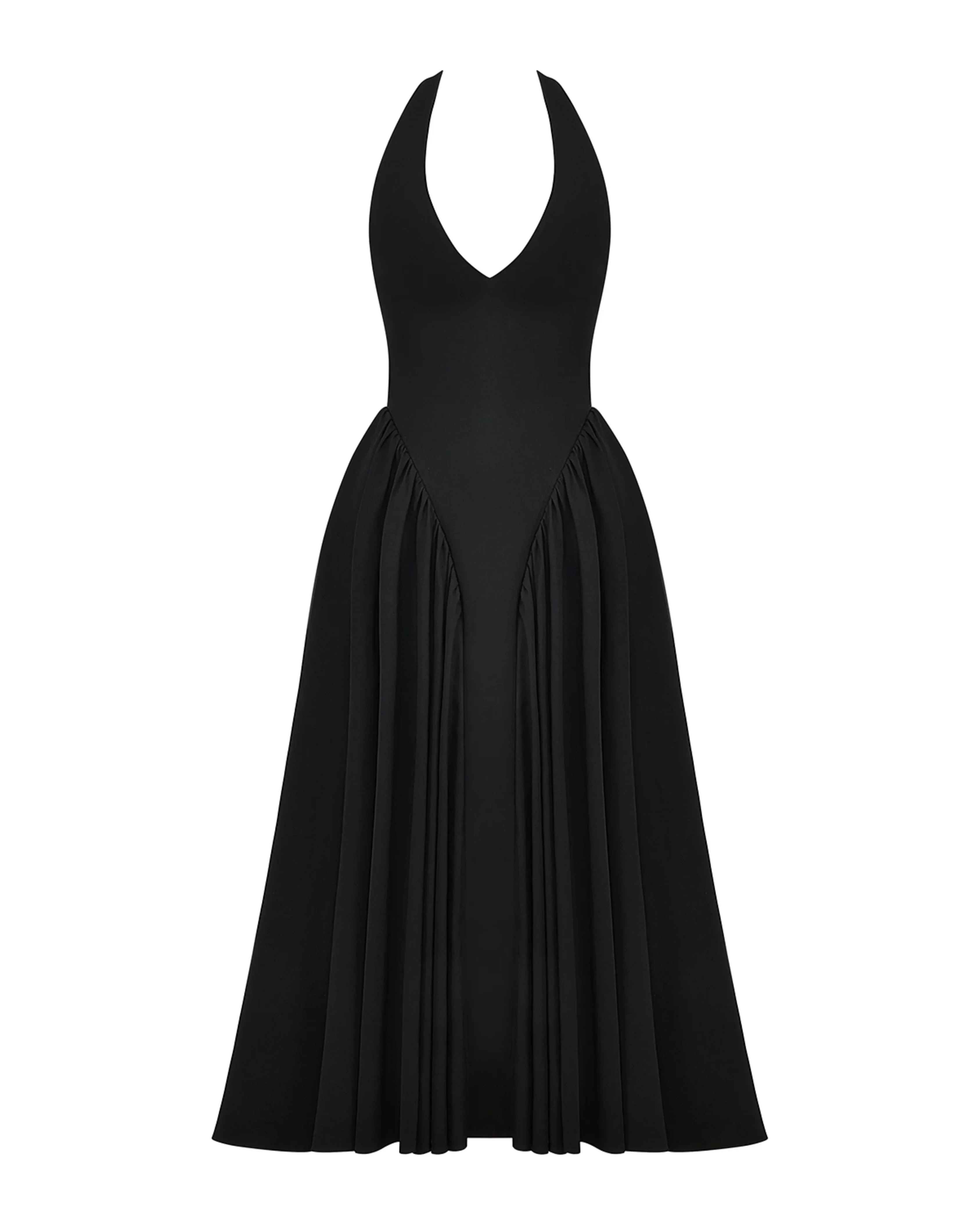 Marilyn Twill Halter Midi Dress - Endless - UAE Rental and Resale for Women's Fashion