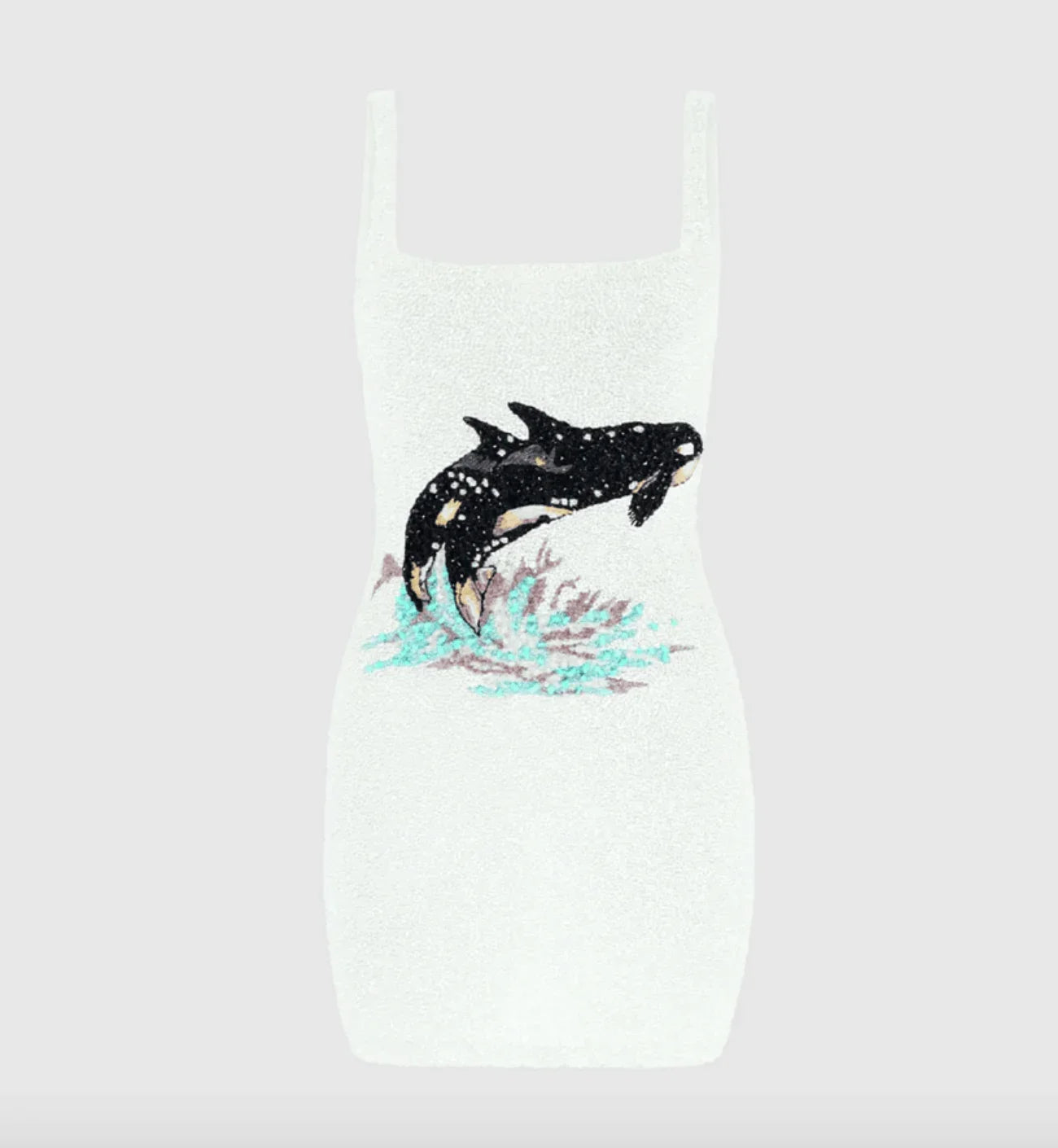 Marina Embroidered Luxury White Mini Dress - Endless - UAE Rental and Resale for Women's Fashion