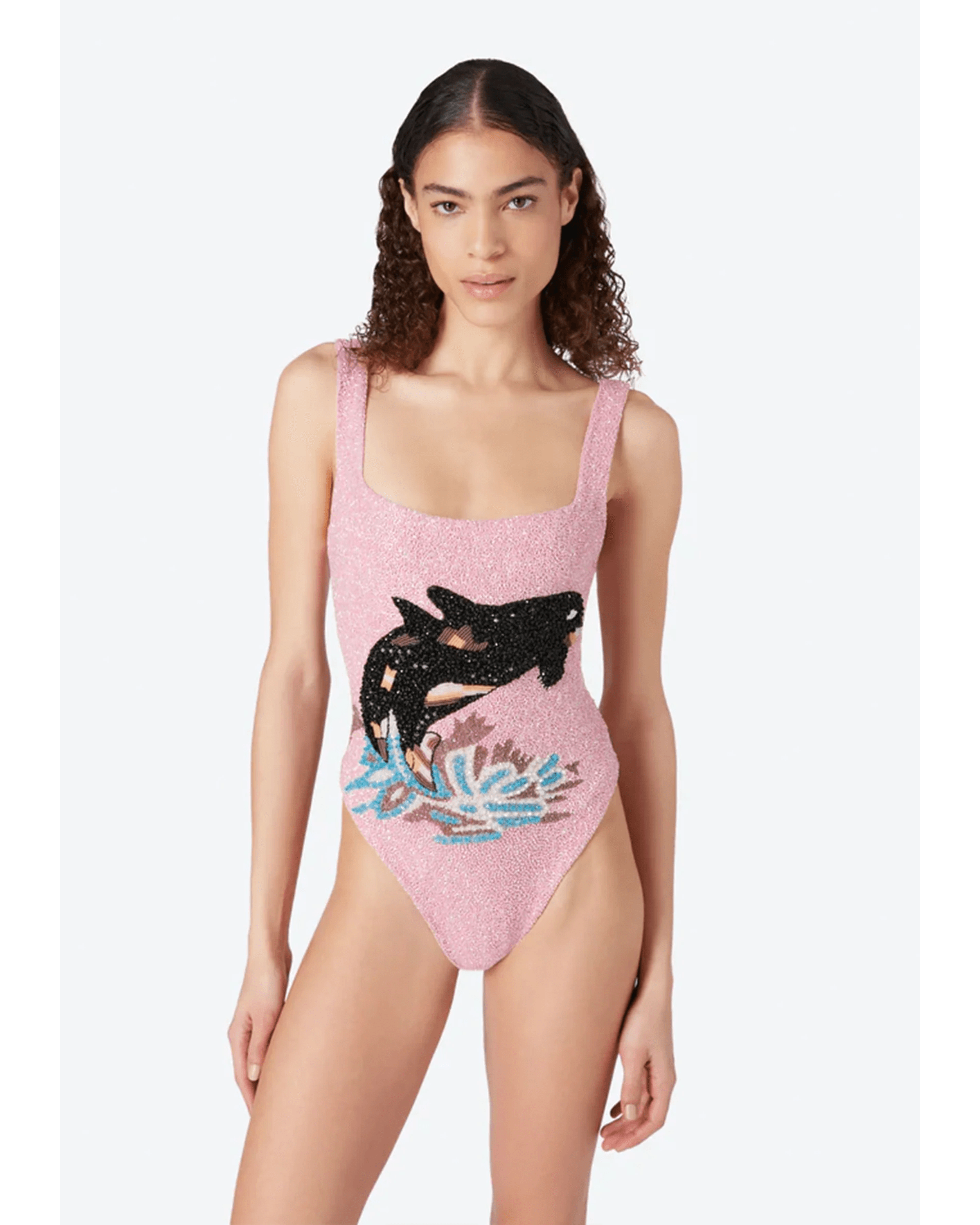 Marina Vintage Neckline Swimsuit - Endless - UAE Rental and Resale for Women's Fashion