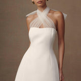 Maryam Tulle Bow Mini Dress - Endless - UAE Rental and Resale for Women's Fashion