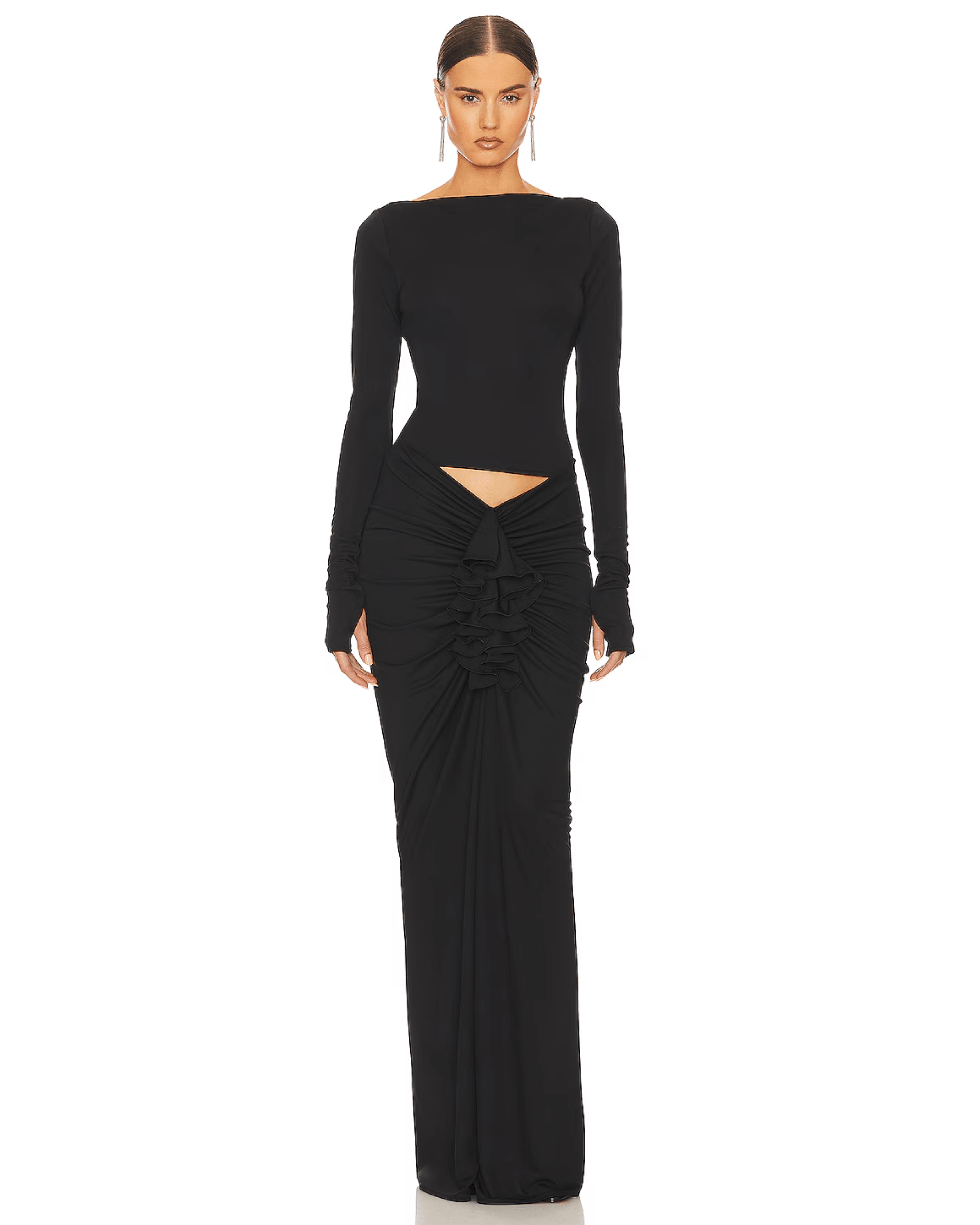 Matte Jersey Long Sleeve Top - Endless - UAE Rental and Resale for Women's Fashion