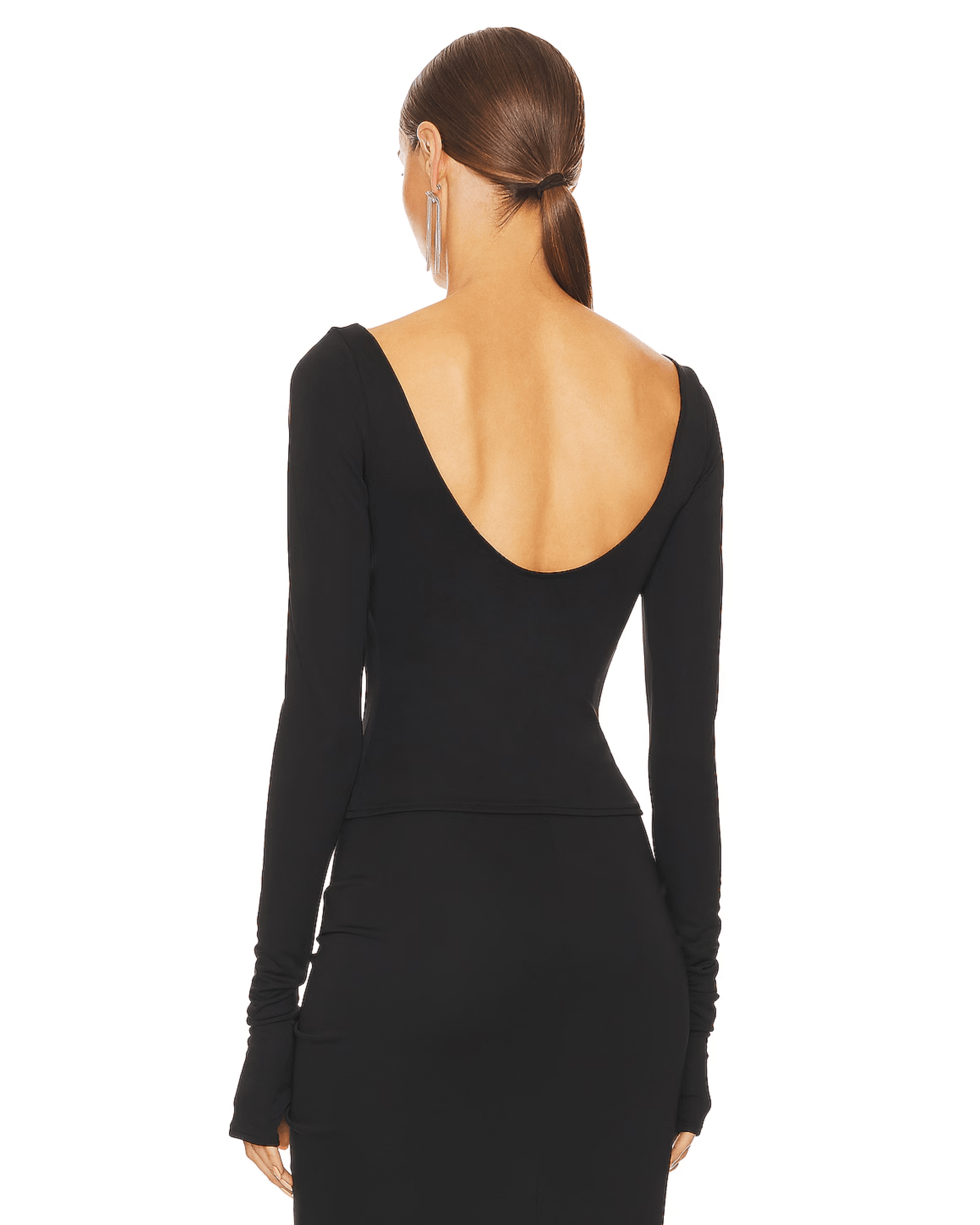 Matte Jersey Long Sleeve Top - Endless - UAE Rental and Resale for Women's Fashion