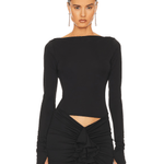 Matte Jersey Long Sleeve Top - Endless - UAE Rental and Resale for Women's Fashion