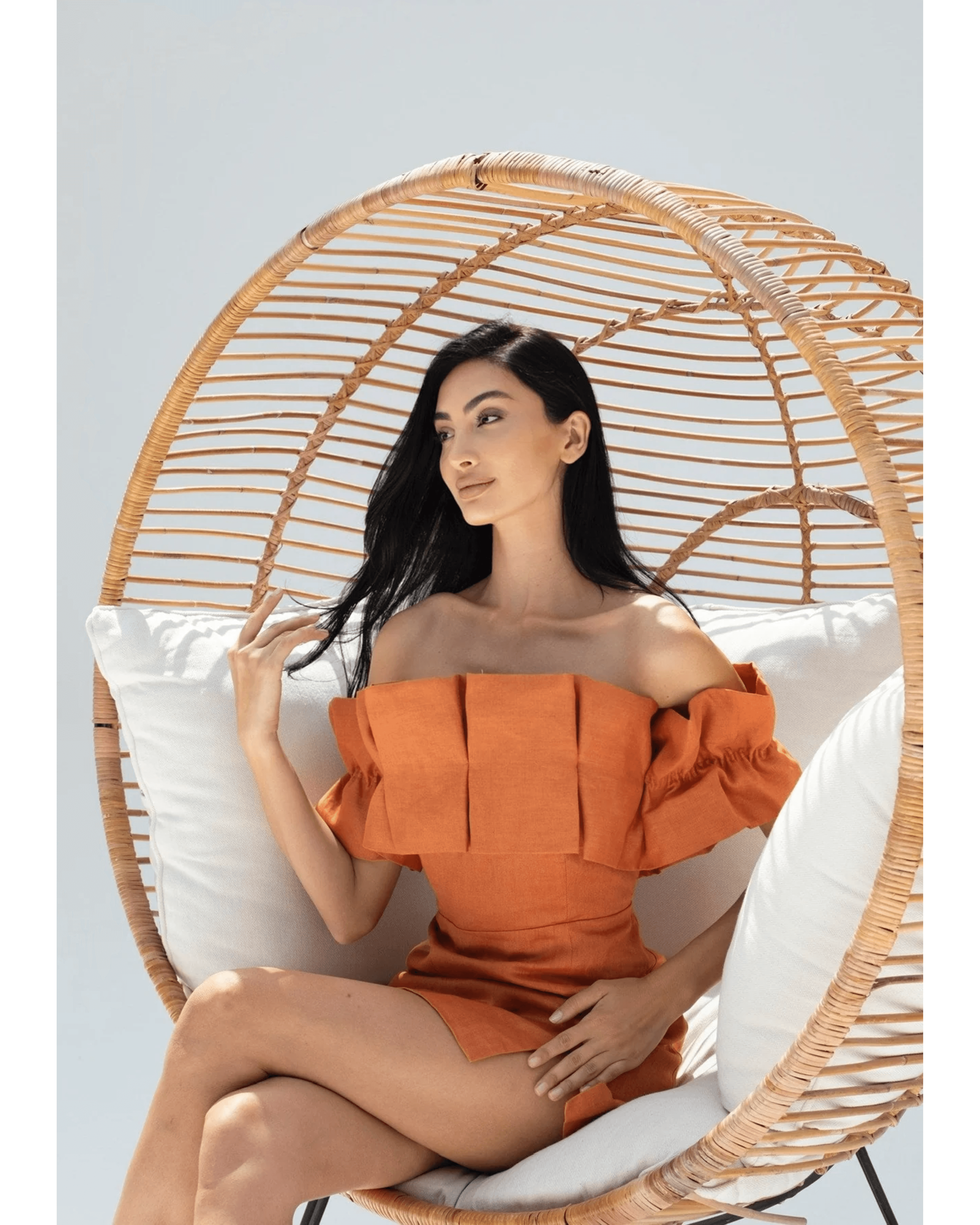 Melissa Ruffle Mini Dress - Endless - UAE Rental and Resale for Women's Fashion