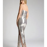 Melody Gold Sequin Midaxi Dress - Endless - UAE Rental and Resale for Women's Fashion
