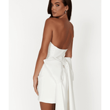 Meredith Strapless Bow Mini Dress - Endless - UAE Rental and Resale for Women's Fashion