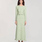 Merveilleux Studded Cardigan Vert Amande - Endless - UAE Rental and Resale for Women's Fashion