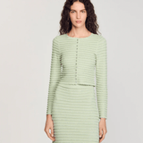 Merveilleux Studded Cardigan Vert Amande - Endless - UAE Rental and Resale for Women's Fashion