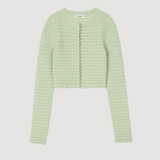 Merveilleux Studded Cardigan Vert Amande - Endless - UAE Rental and Resale for Women's Fashion