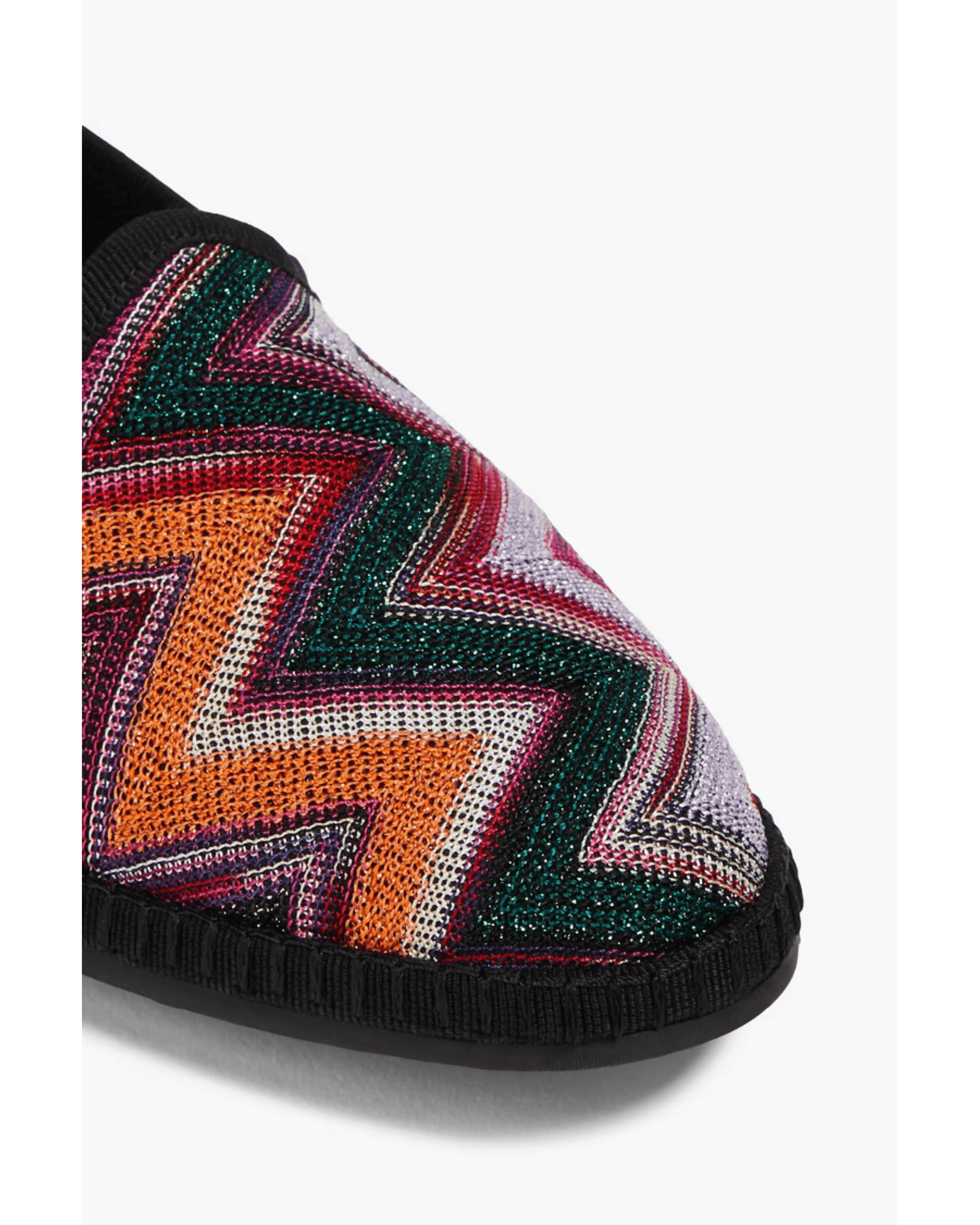 Metallic Crochet-Knit Slippers - Endless - UAE Rental and Resale for Women's Fashion