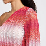 Ombre One-Shoulder Mini Dress