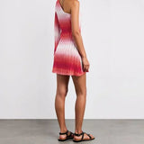 Ombre One-Shoulder Mini Dress