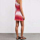 Ombre One-Shoulder Mini Dress
