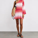 Ombre One-Shoulder Mini Dress