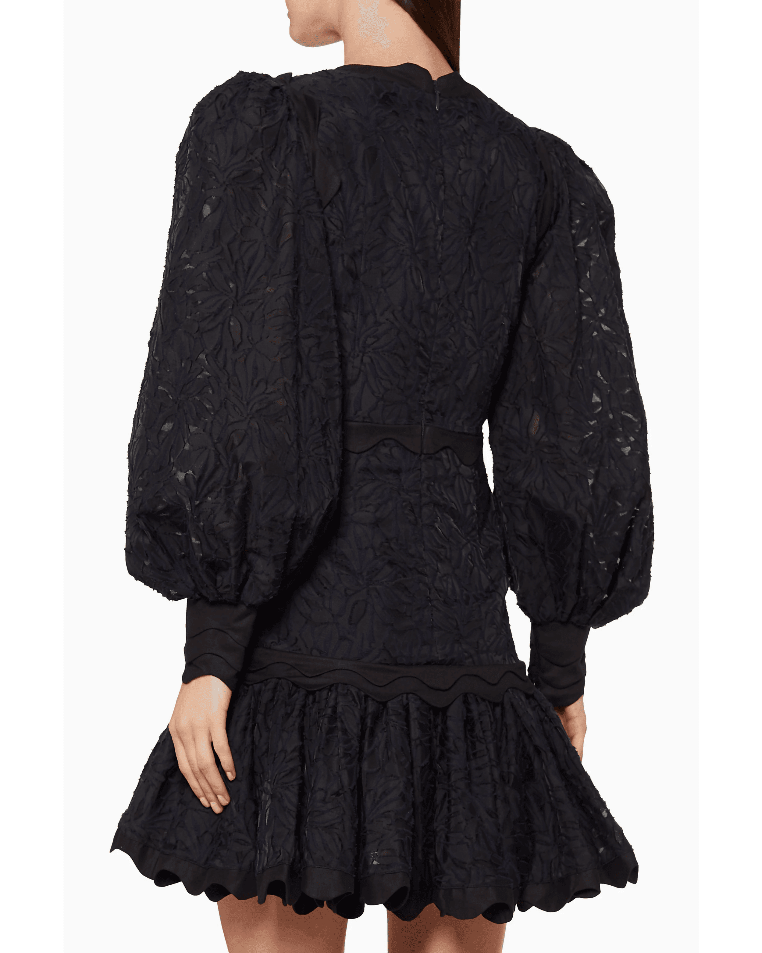 Montana Scalloped Textured Lace Dress - Endless - UAE Rental and Resale for Women's Fashion