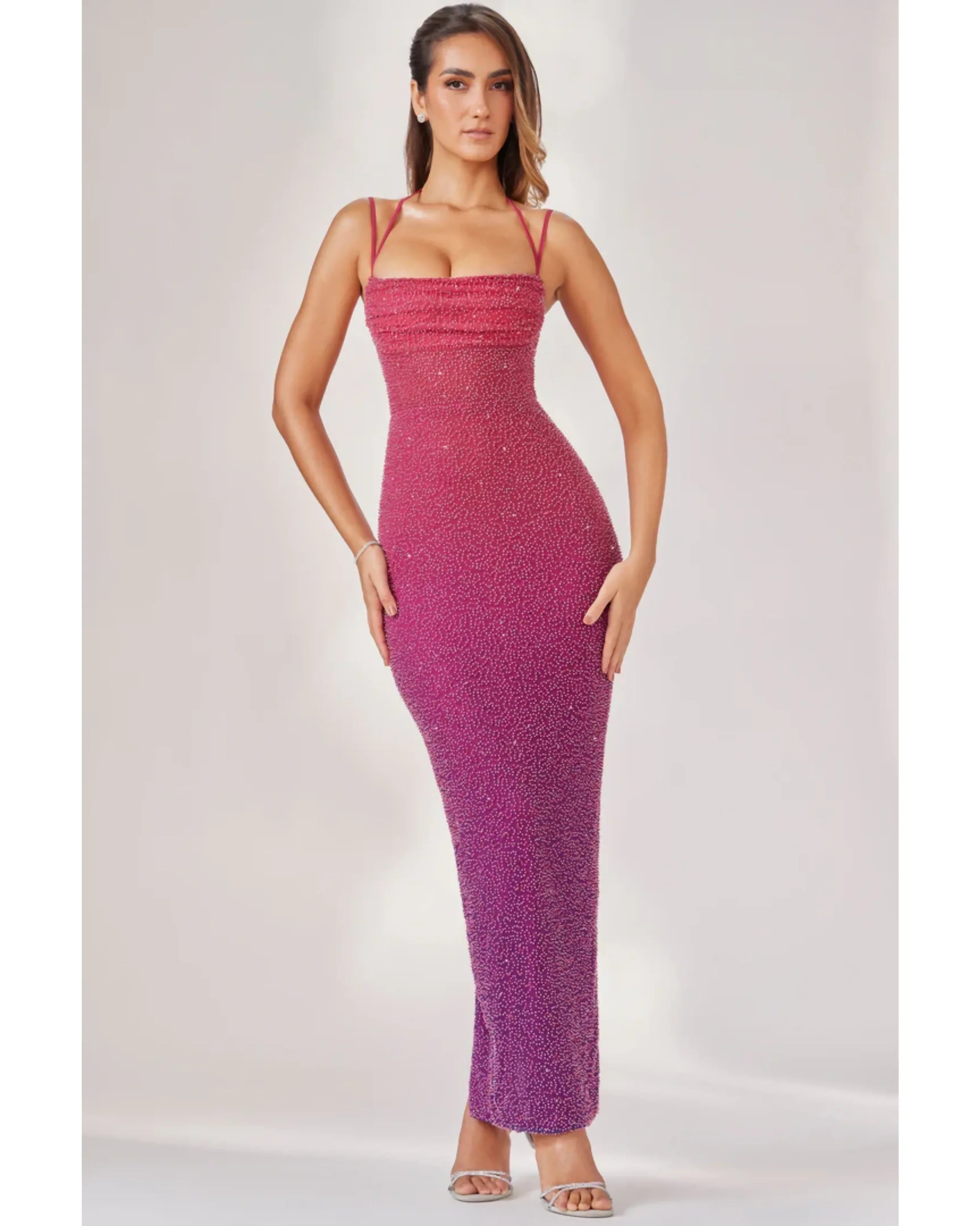 Monte Carlo Embellished Maxi Dress - Endless - UAE Rental and Resale for Women's Fashion