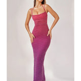 Monte Carlo Embellished Maxi Dress - Endless - UAE Rental and Resale for Women's Fashion