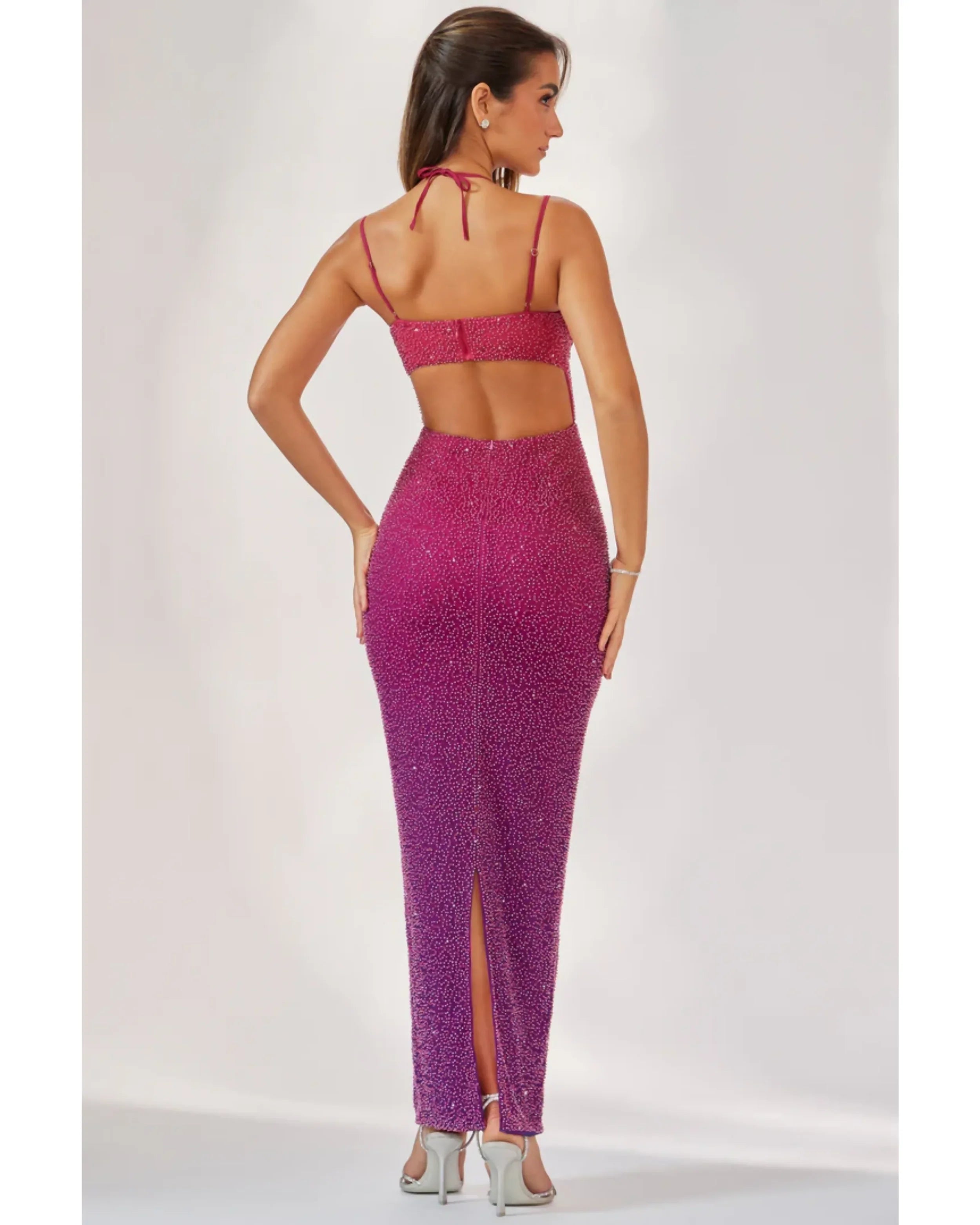 Monte Carlo Embellished Maxi Dress - Endless - UAE Rental and Resale for Women's Fashion
