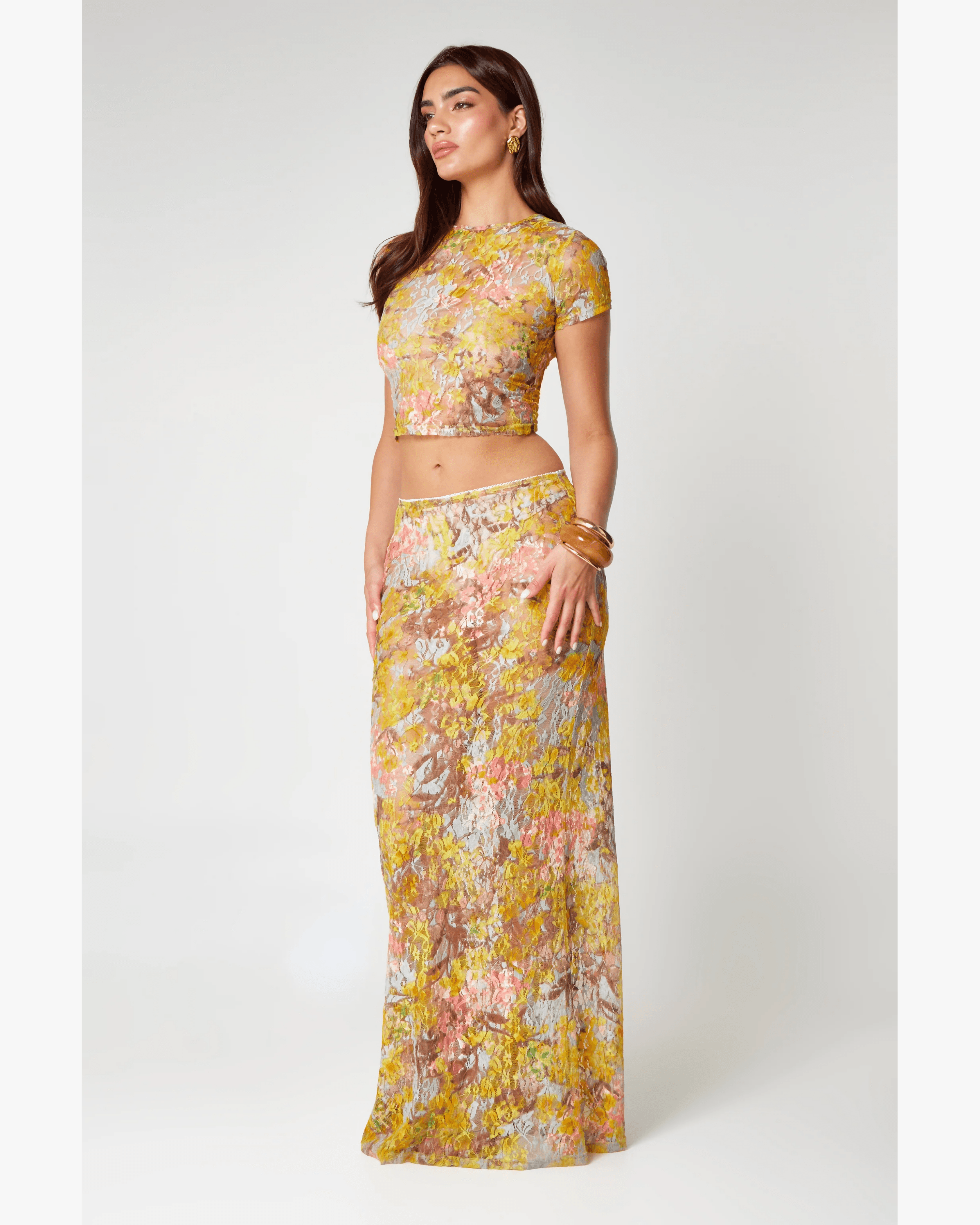 Multi Lace Co-Ord Set - Endless - UAE Rental and Resale for Women's Fashion