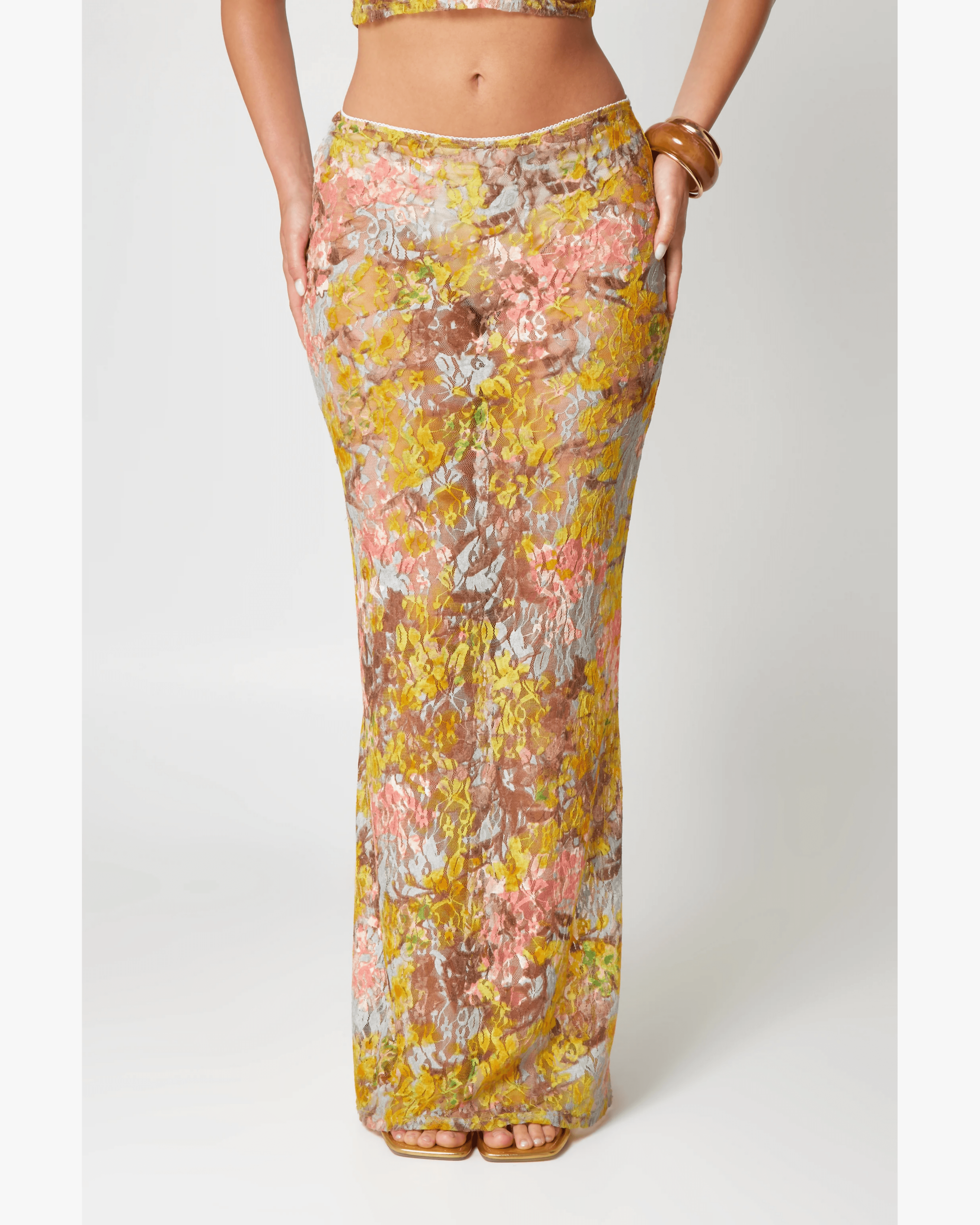 Multi Lace Co-Ord Set - Endless - UAE Rental and Resale for Women's Fashion