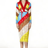 Multi Lace Midi Dress - Endless - UAE Rental and Resale for Women's Fashion