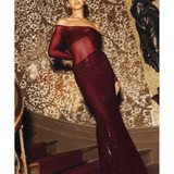 Nash Diamante Off Shoulder Maxi Dress - Endless - UAE Rental and Resale for Women's Fashion