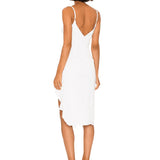 Natasha Ruffle Midi Dress - Endless - UAE Rental and Resale for Women's Fashion