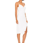 Natasha Ruffle Midi Dress - Endless - UAE Rental and Resale for Women's Fashion