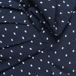 Navy Blue Swiss Dot Draped One Shoulder Blouse - Endless - UAE Rental and Resale for Women's Fashion