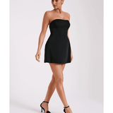 Neeka Strapless Bow Back Mini Dress - Endless - UAE Rental and Resale for Women's Fashion
