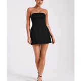 Neeka Strapless Bow Back Mini Dress - Endless - UAE Rental and Resale for Women's Fashion