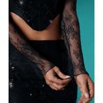 Neve Long Sleeve Corset Top & Romy Embellished Mini Skirt Set - Endless - UAE Rental and Resale for Women's Fashion