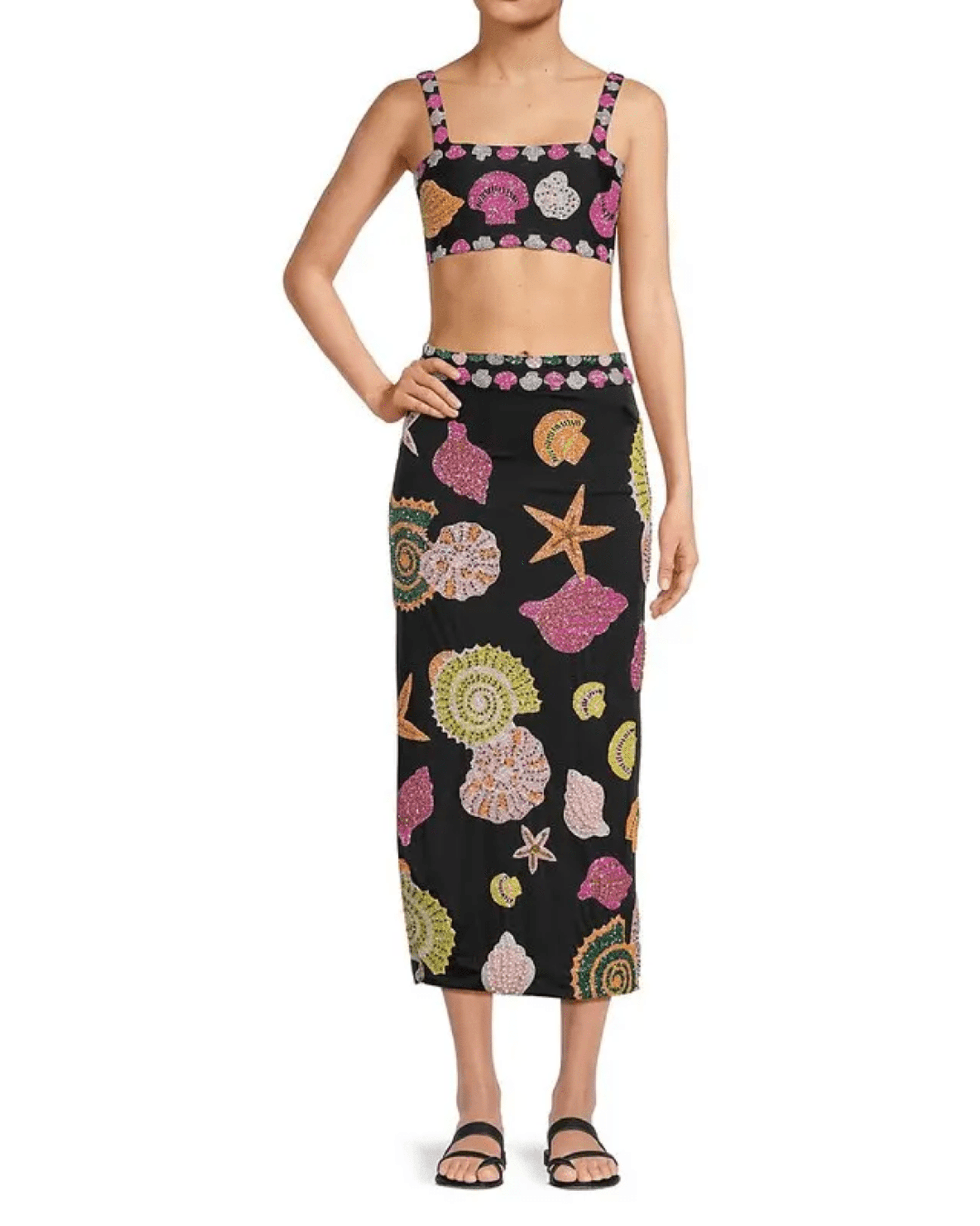 New York Hand-Embroidered Skirt - Endless - UAE Rental and Resale for Women's Fashion