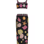 New York Seashell Hand-Beaded Co-ord Set - Endless - UAE Rental and Resale for Women's Fashion