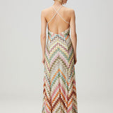 Zigzag Patterned Maxi Dress