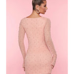 Nice Long Sleeve Deep Plunge Mini Dress - Endless - UAE Rental and Resale for Women's Fashion