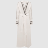 Nyla Side Stripe Tie Front Midi Dress - Endless - UAE Rental and Resale for Women's Fashion