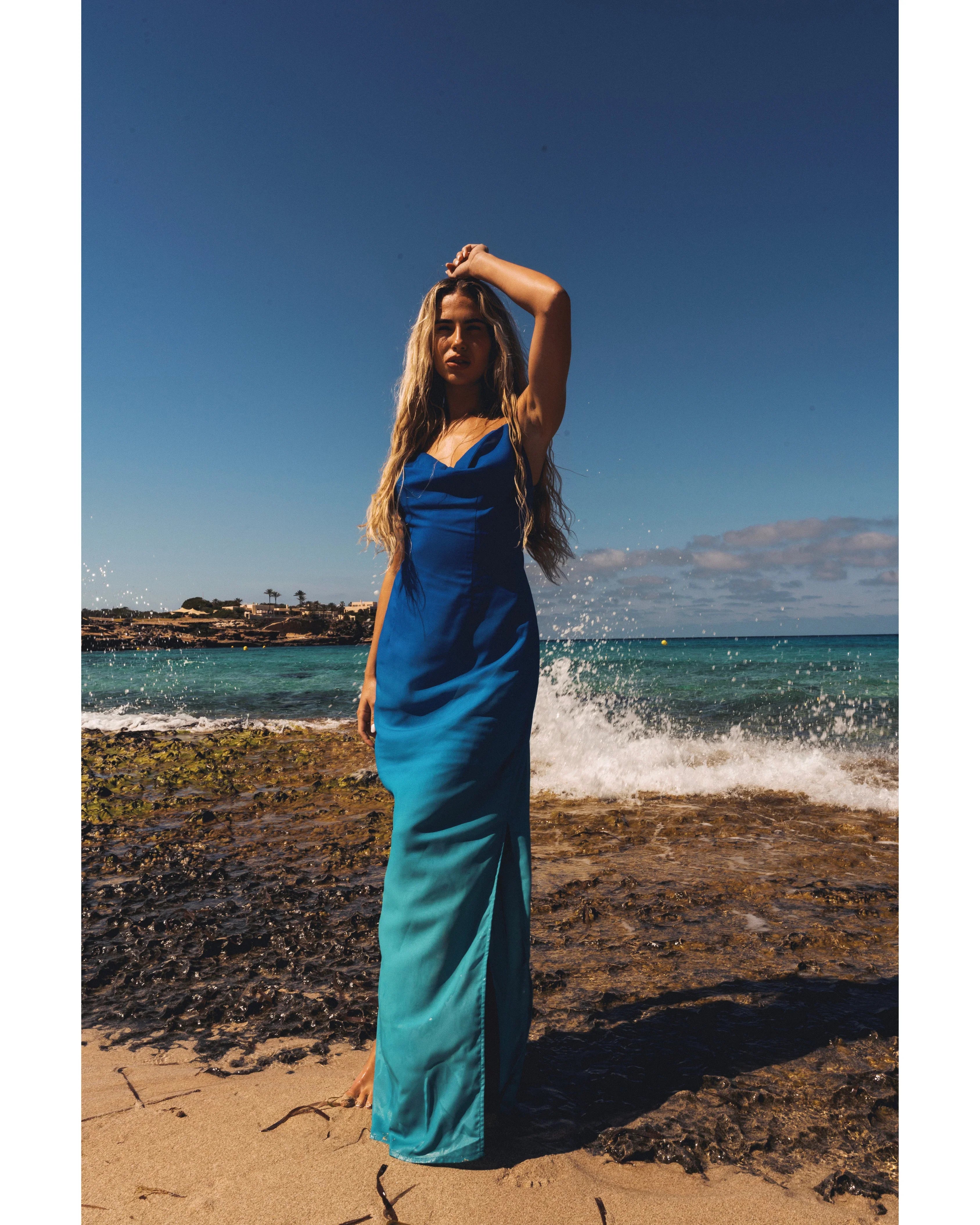 Oceania Ombre Backless Maxi Dress - Endless - UAE Rental and Resale for Women's Fashion